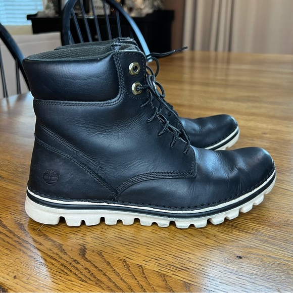 ⭐️ Women’s Timberland Brookton 6 Inch Boots Black Nubuck Leather Boots Size 7.5 - Picture 8 of 13